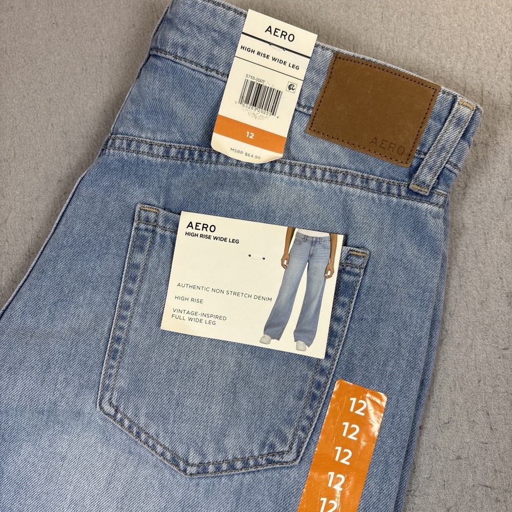 Aeropostale Women's High Rise Wide Leg Pants Size‎ 12 NWT